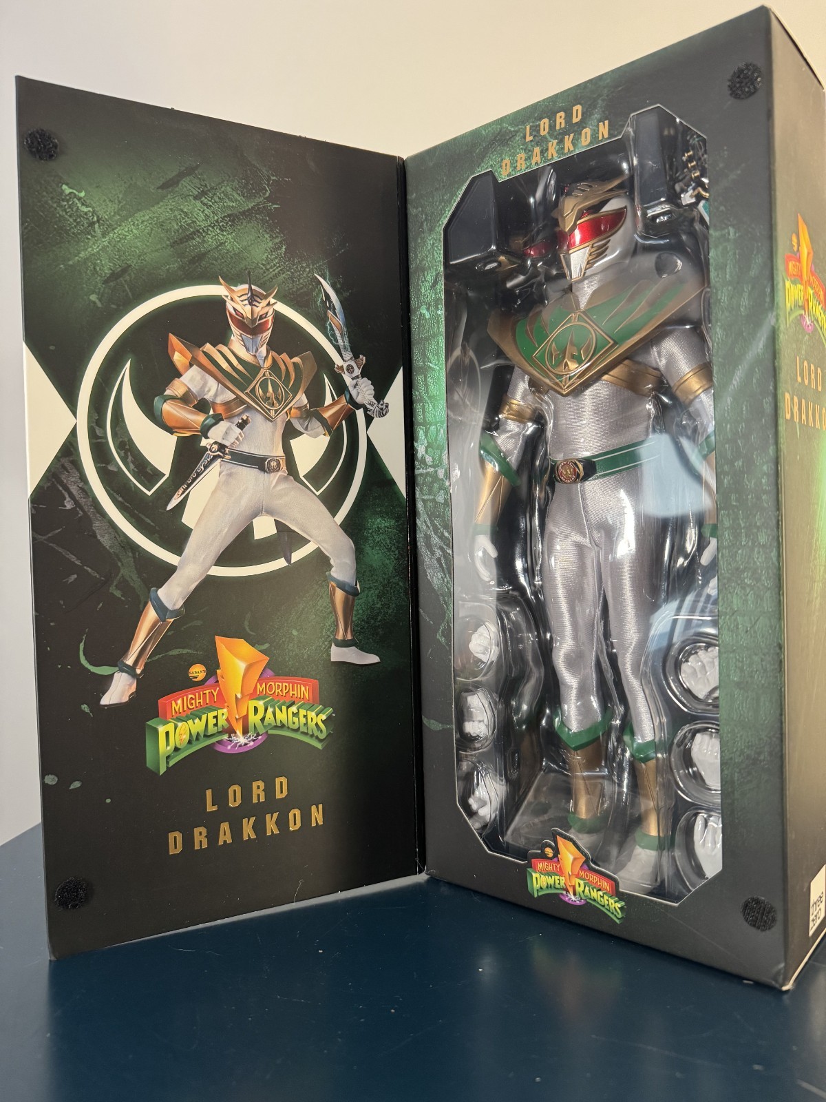 Threezero FigZero Lord Drakkon 1/6 Power Rangers MMPR Open Box Never Displayed