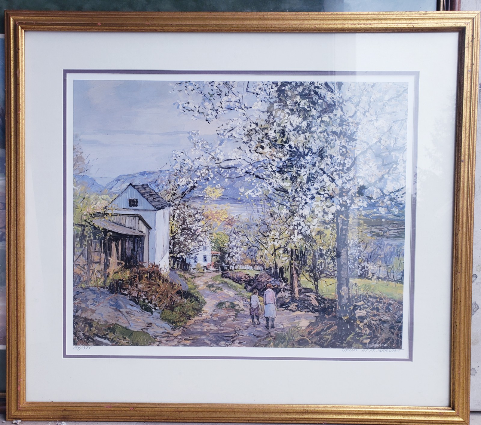 Edward Willis Redfield Spring At PT Pleasent Vintage Art Print Signed Numbered