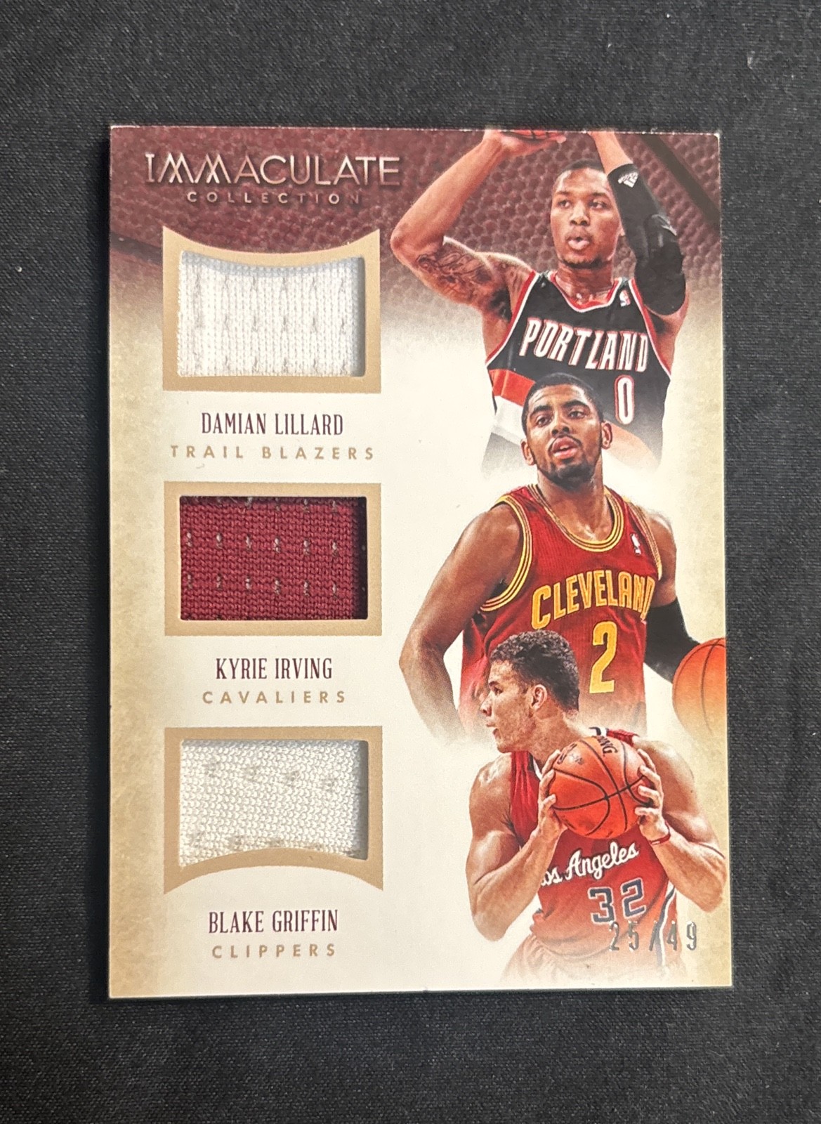 2013-14 Panini Immaculate Collection - Trios Materials Irving, Lillard, Griffin 2013-14 Panini Immaculate Collection - Trios Materials Irving, Lillard, Griffin