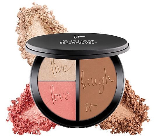 NEW* IT Cosmetics Matte Bronzer Radiance Luminizer & Brightening Blush Palette NEW* IT Cosmetics Matte Bronzer Radiance Luminizer & Brightening Blush Palette