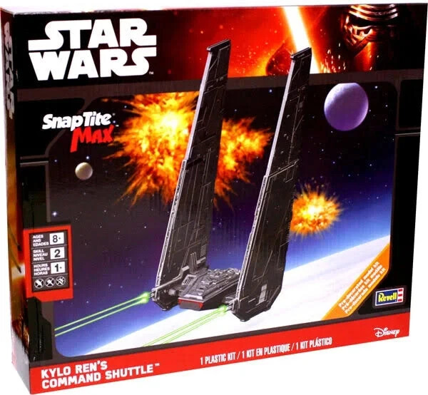 Revell 85-1826 1:93 Star Wars Kylo Ren\'s Command Shuttle Plastic Model Kit