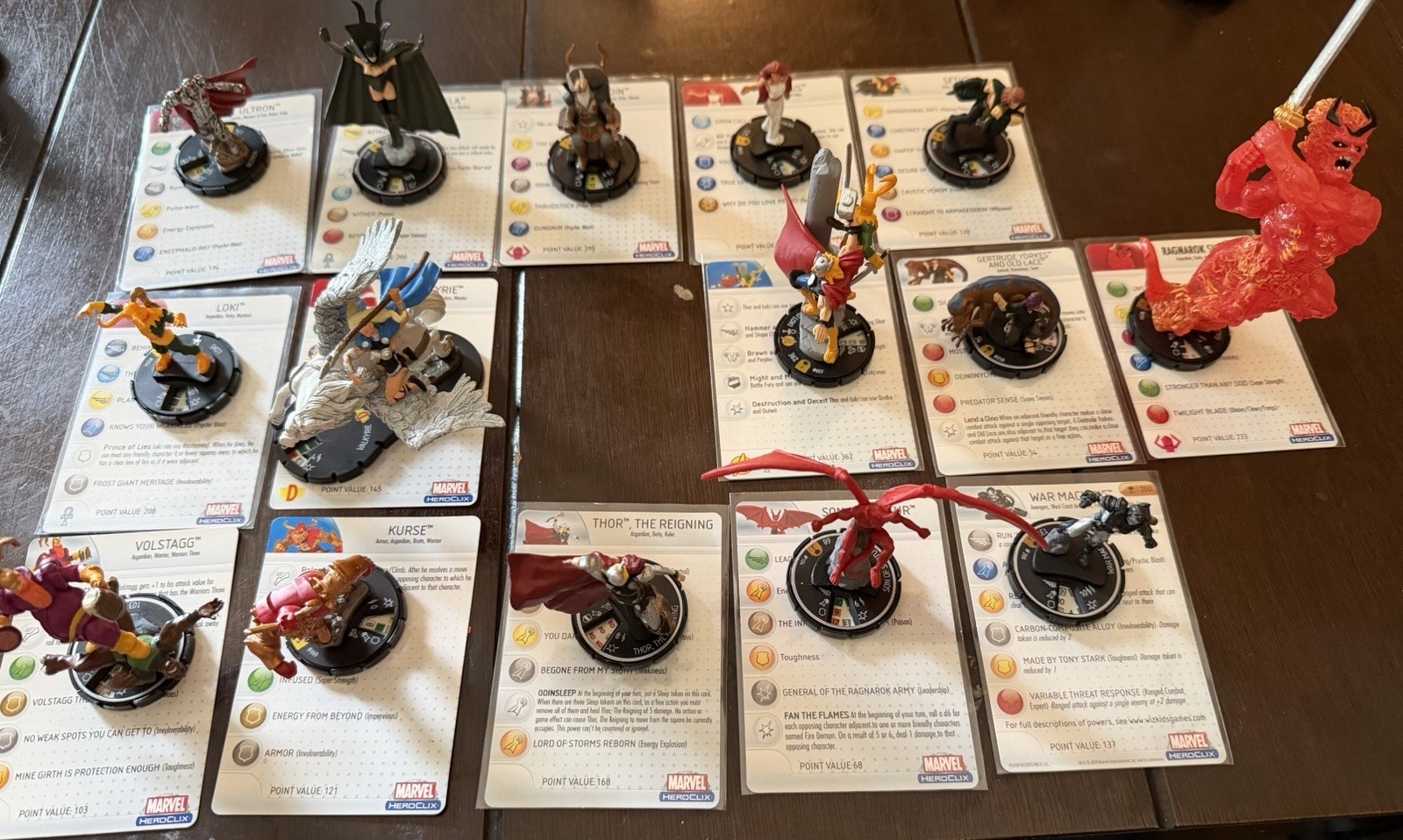 Heroclix Hammer Of Thor Super Rare Almost Complete Set With LEs
