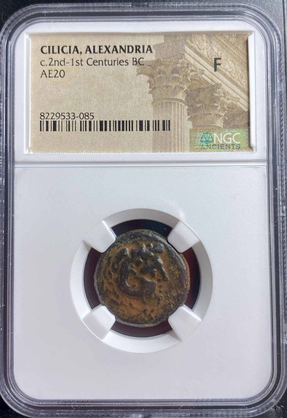 Ancient City of Alexandria in Cilicia NGC Graded Coin Very Rare 200BC-100BC