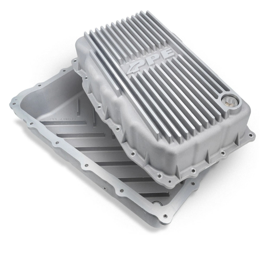 Deep 10L80 Transmission Pan Raw Aluminum for 2020-2023 GM 3.0L Duramax
