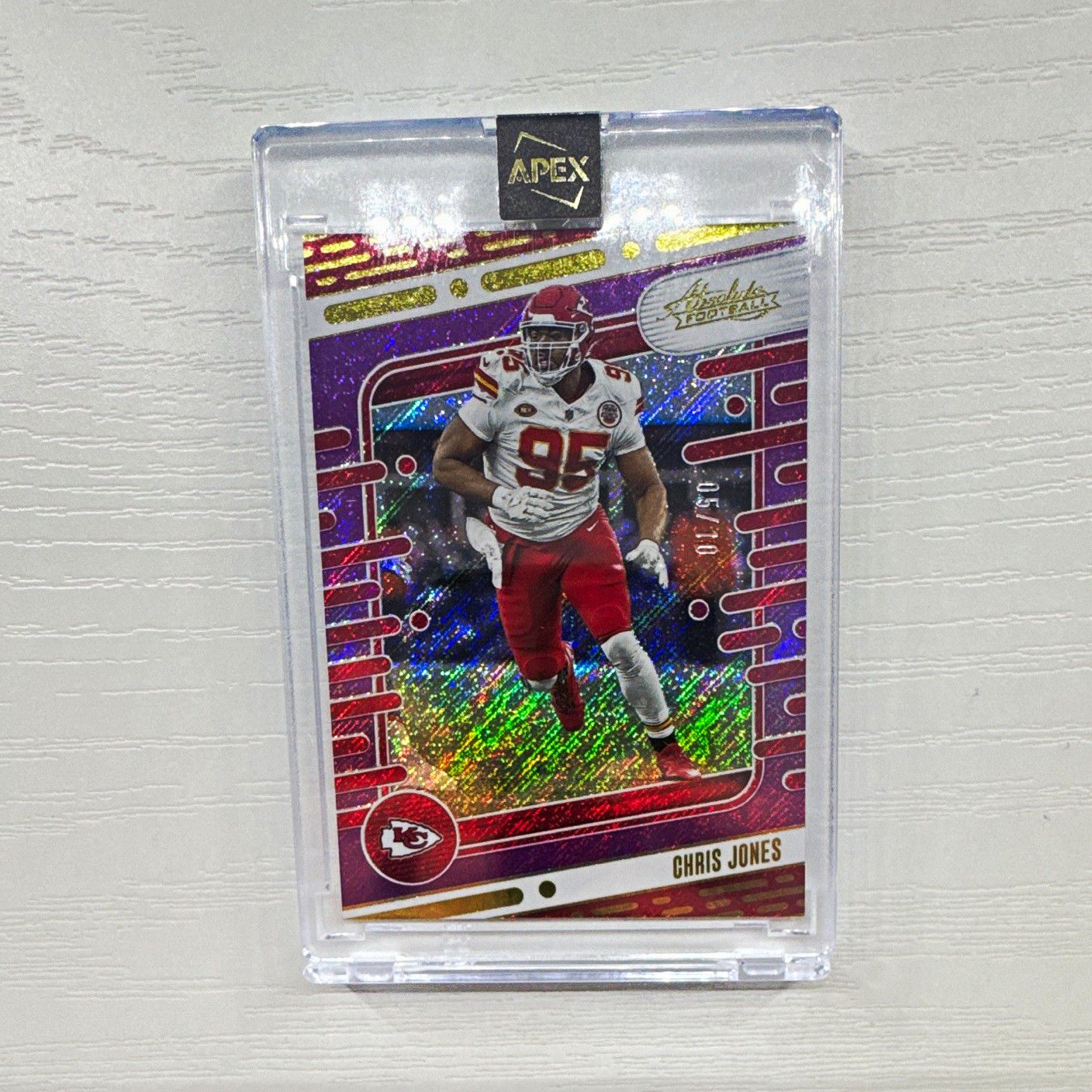 Panini 2024 Absolute Football Chris Jones Kansas City Chiefs #52 Gold /10