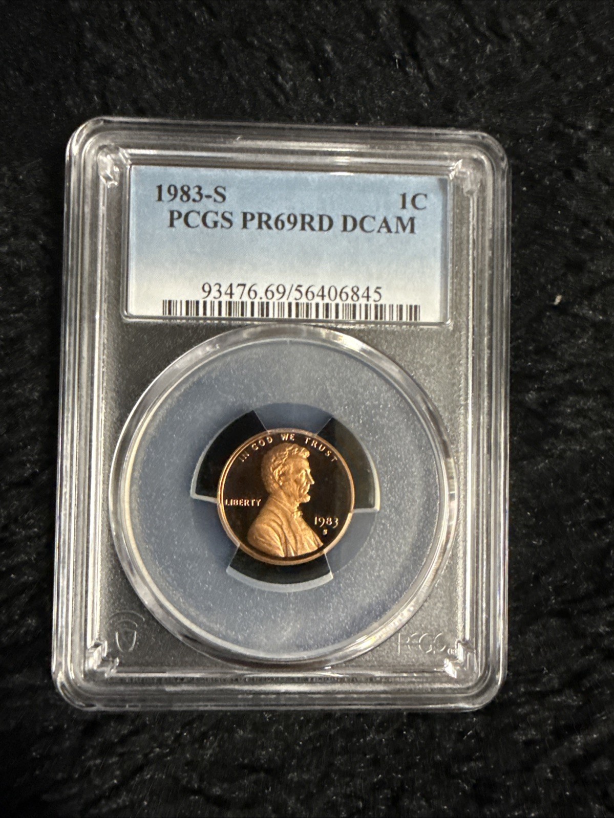 1983-S Lincoln Memorial Cent PR69 RD DCAM PCGS Blue Label 1983-S Lincoln Memorial Cent PR69 RD DCAM PCGS Blue Label
