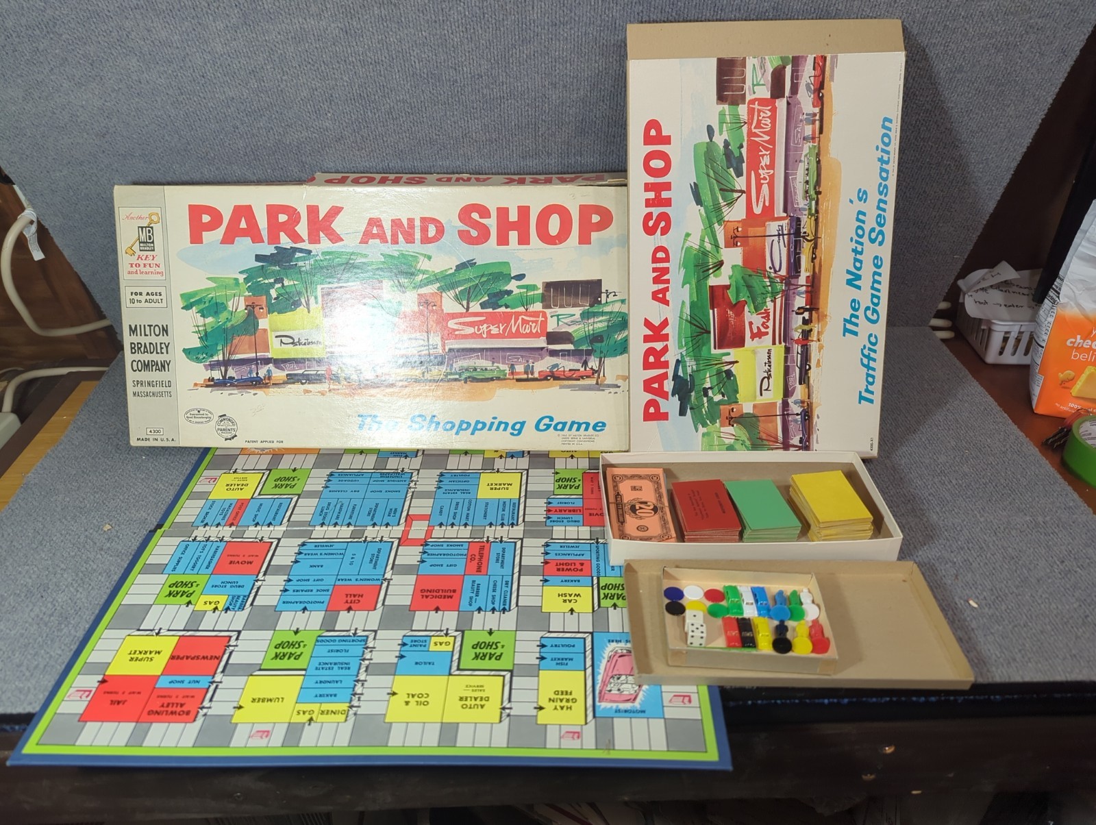 VTG 1960 Park and Shop Board Game by Milton Bradley #4300 - Complete Vintage VTG 1960 Park and Shop Board Game by Milton Bradley #4300 - Complete Vintage