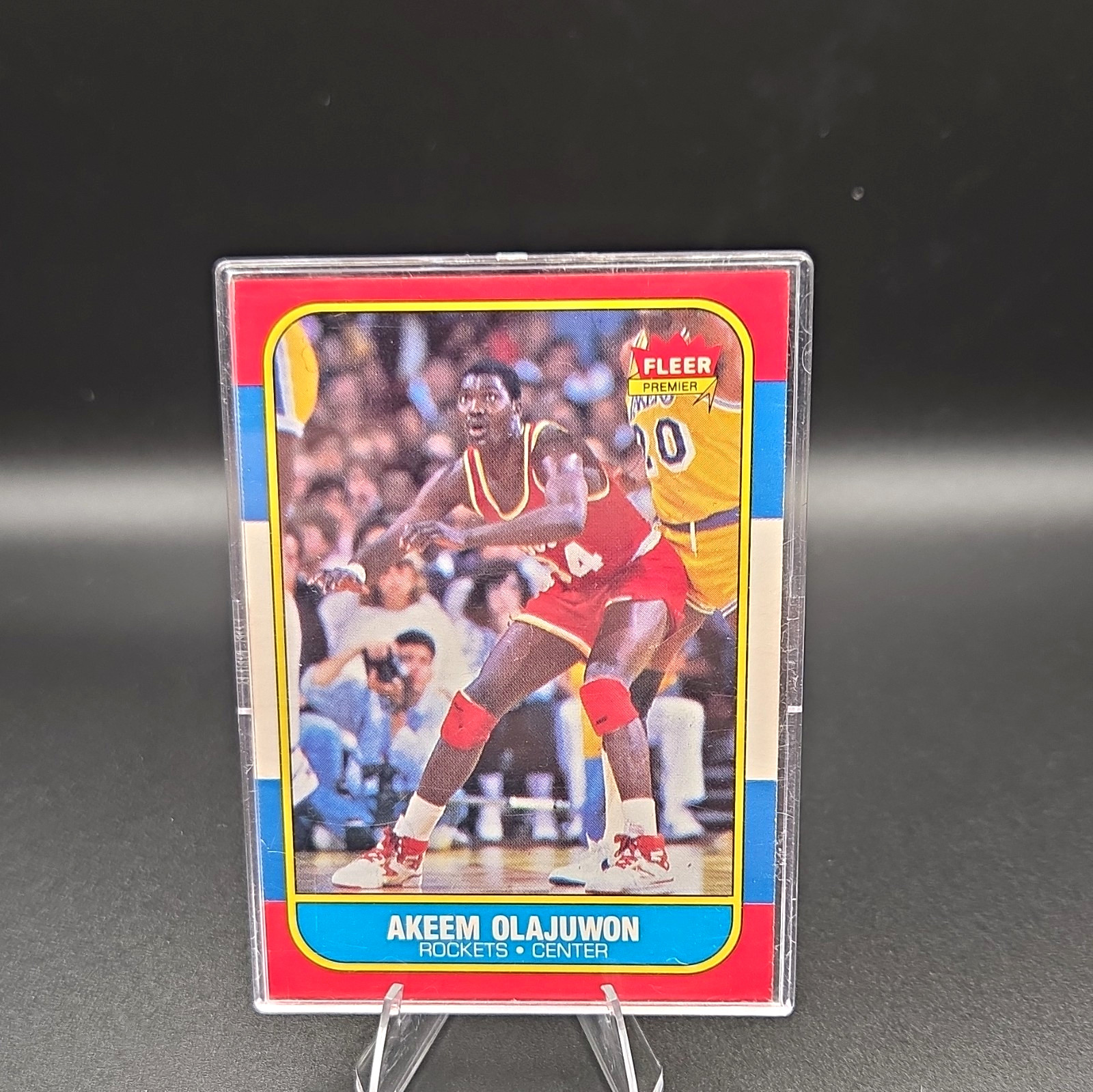 Fleer 1986-87 Akeem Olajuwon #82 Houston Rockets Basketball Card
