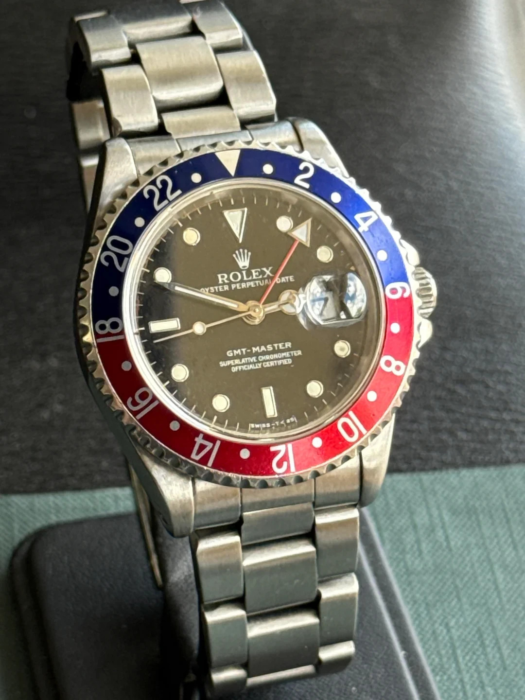Rolex Pepsi GMT-Master 16700 w/ Extra Genuine Rolex Insert Vintage 1990 SERVICED