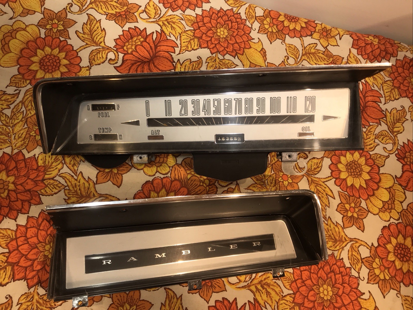 1966 Amc Rambler Speedometer Instrument Cluster 16,355 Miles Tested OEM Vintage 1966 Amc Rambler Speedometer Instrument Cluster 16,355 Miles Tested OEM Vintage
