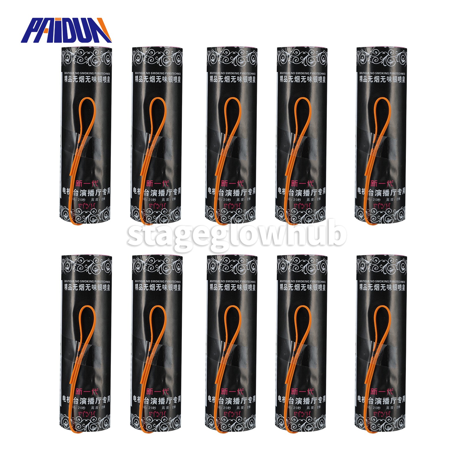 PAIDUN 10/20 Pack Handheld Cold Spark Machine Sparkler Base Insert Stage Effect