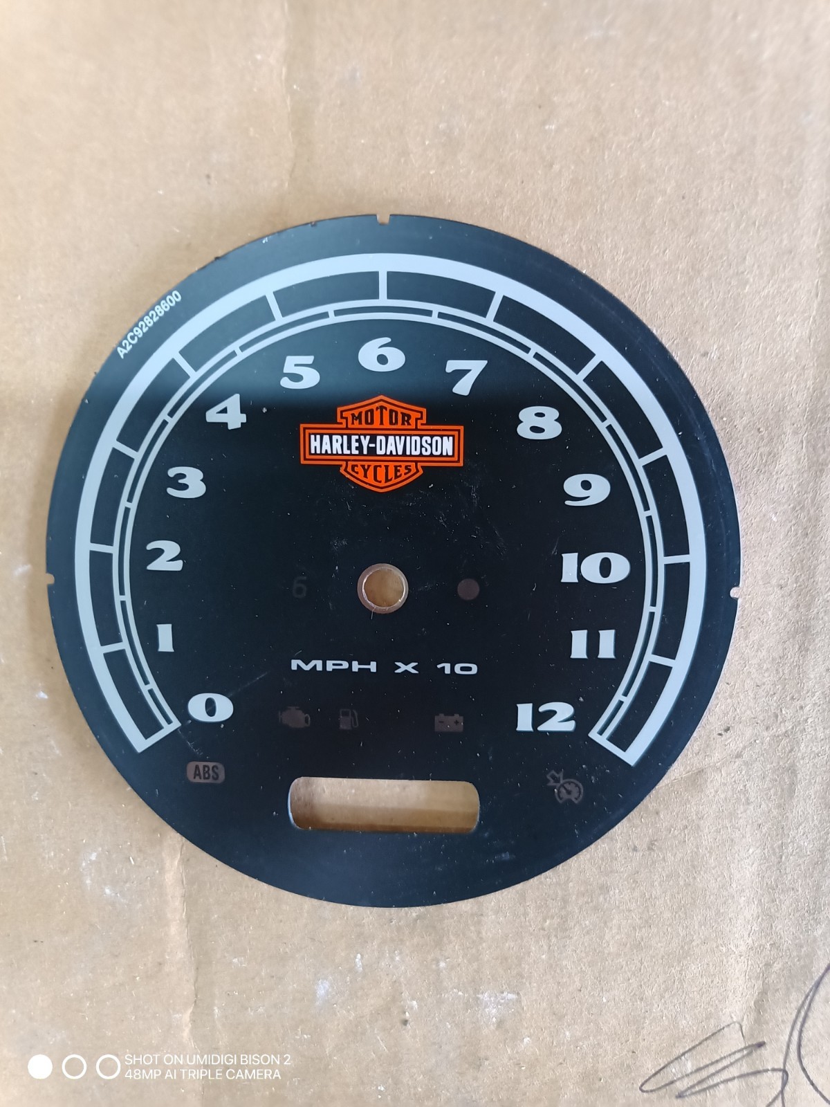 OEM Harley-Davidson Speedometer Faceplate OEM Harley-Davidson Speedometer Faceplate