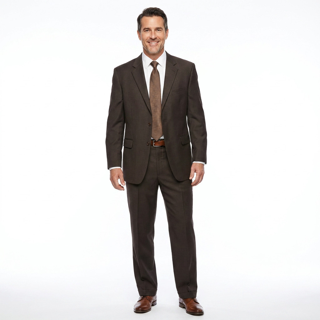 Daniel Cremieux Luxury Mens Suit Loro Piana Wool Jacket 46R Pants 40x29 Brown