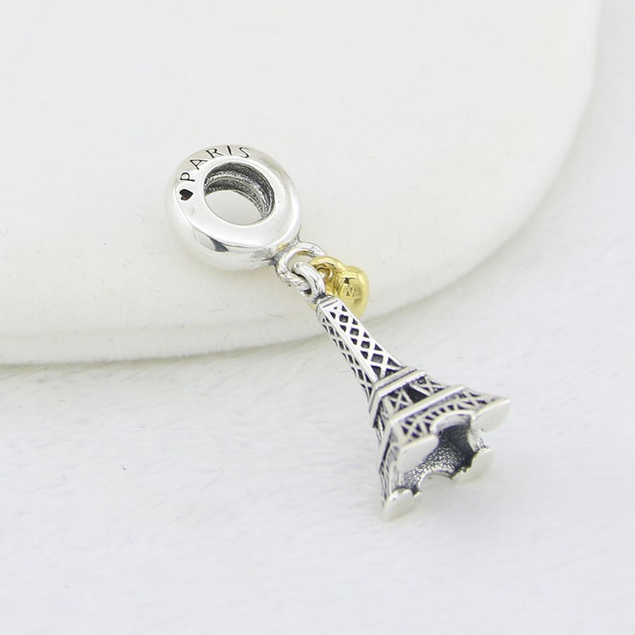 France Paris Eiffel Tower Golden Heart Pandora Charm Vocation & Travel Summer France Paris Eiffel Tower Golden Heart Pandora Charm Vocation & Travel Summer