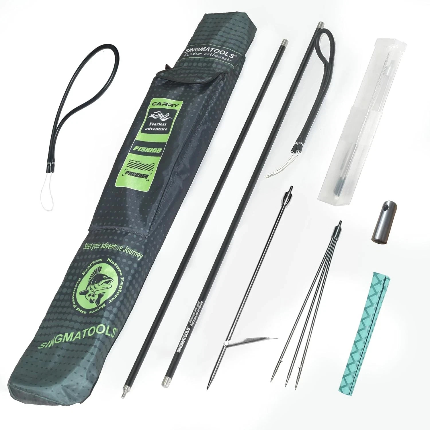 Spearfishing Pole Hawaiian Sling Fishing Spear Set Fiberglass Pole Spear Harpoon