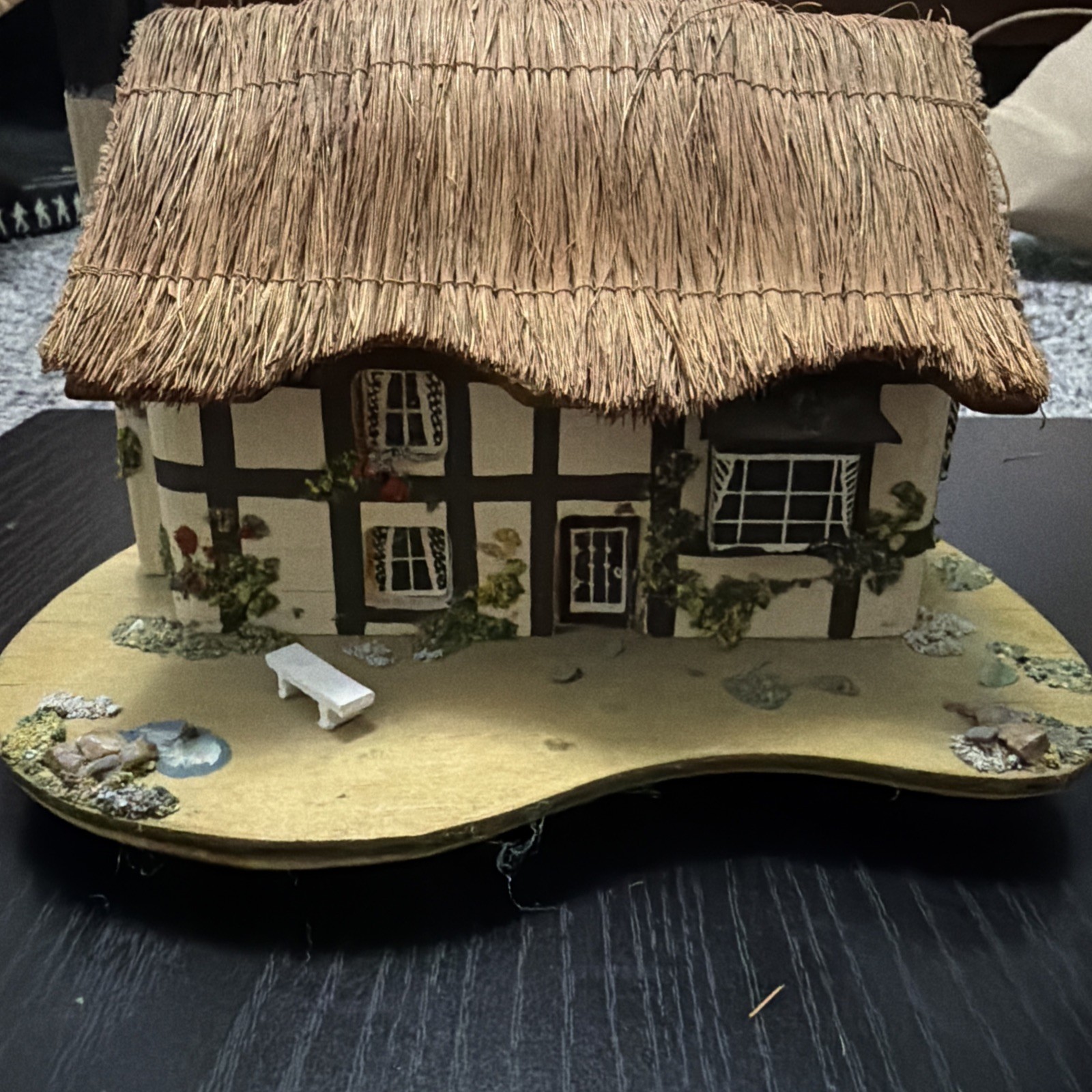 Reuge Music Box Olde English Musical Cottage Pauline Ralph Greensleeves Vintage
