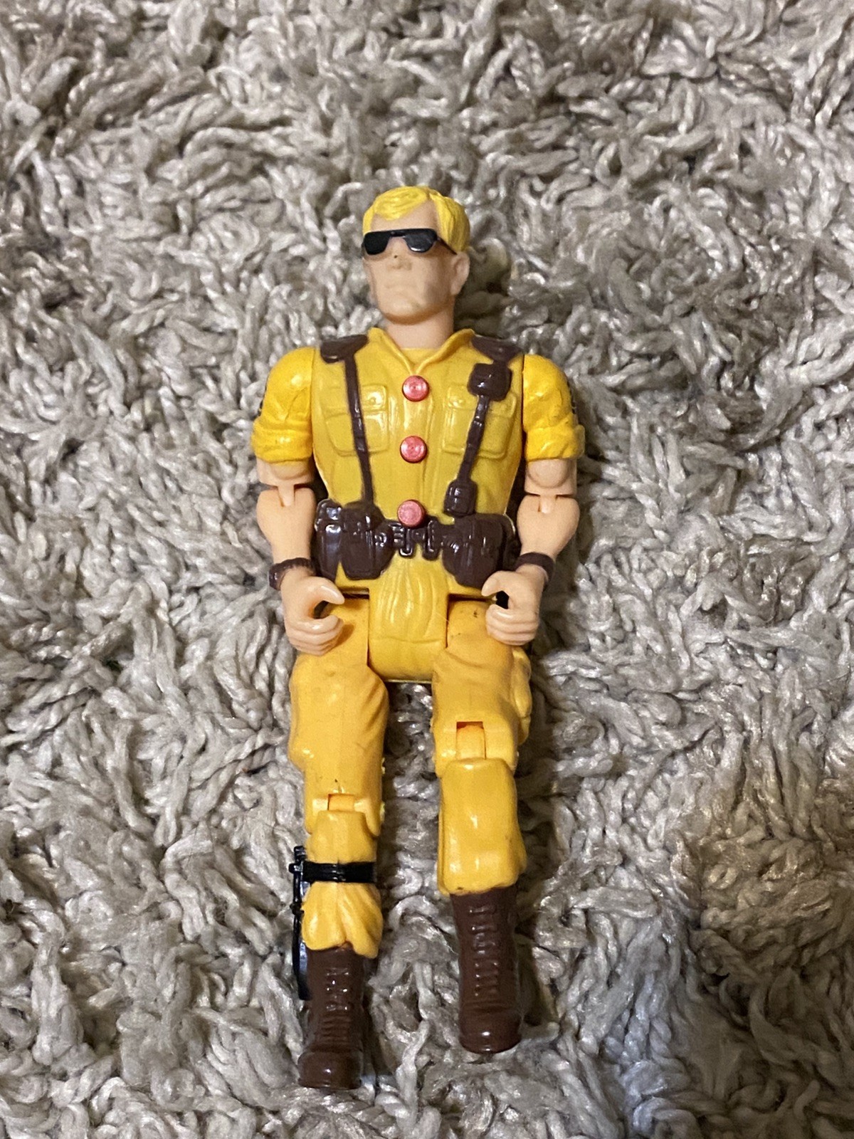VINTAGE 1990\'S HASBRO GI JOE TALKING YELLOW