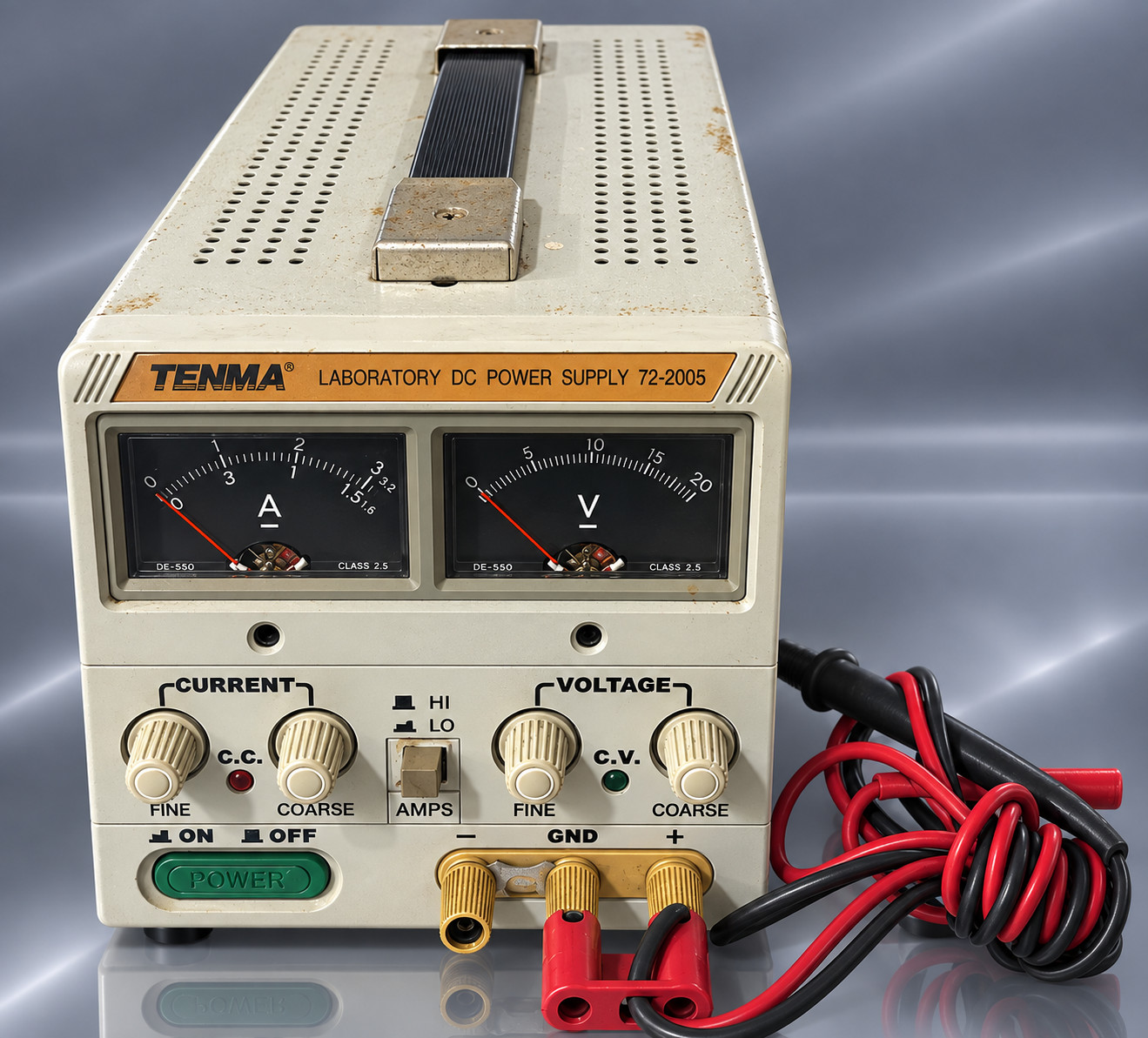 TENMA 72-2005 Laboratory DC Power Supply Analog Bench Unit Untested As-Is