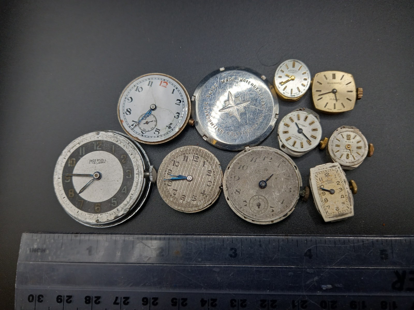 Joblot Of Watch Movements Assumed Non Runners Spares Repairs Etc Joblot Of Watch Movements Assumed Non Runners Spares Repairs Etc