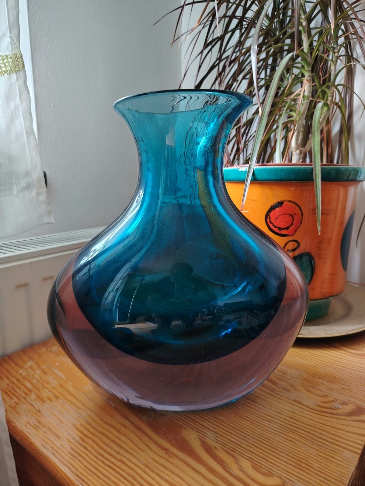 VTG Italian Murano Flavio Poli 'Sommerso' XXL blue vase, c. 1960 VTG Italian Murano Flavio Poli 'Sommerso' XXL blue vase, c. 1960