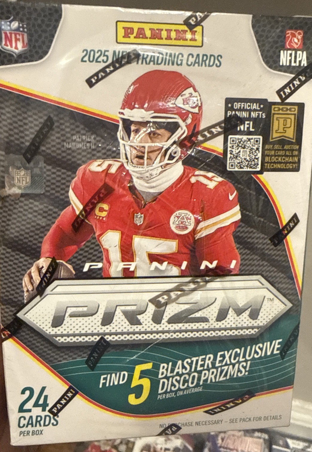2025 PANINI PRIZM FOOTBALL FACTORY SEALED BLASTER BOX 5 EXCLUSIVE DISCO JS14