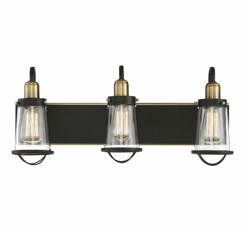 Savoy House Lansing 8-1780-3-79 English Bronze &Warm Brass 3-Light 24\