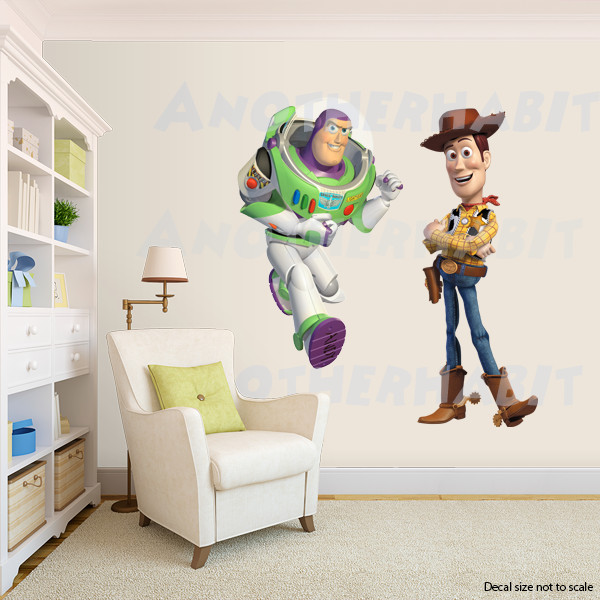 Woody and Buzz Toy Story Wall Decal (Inspired)