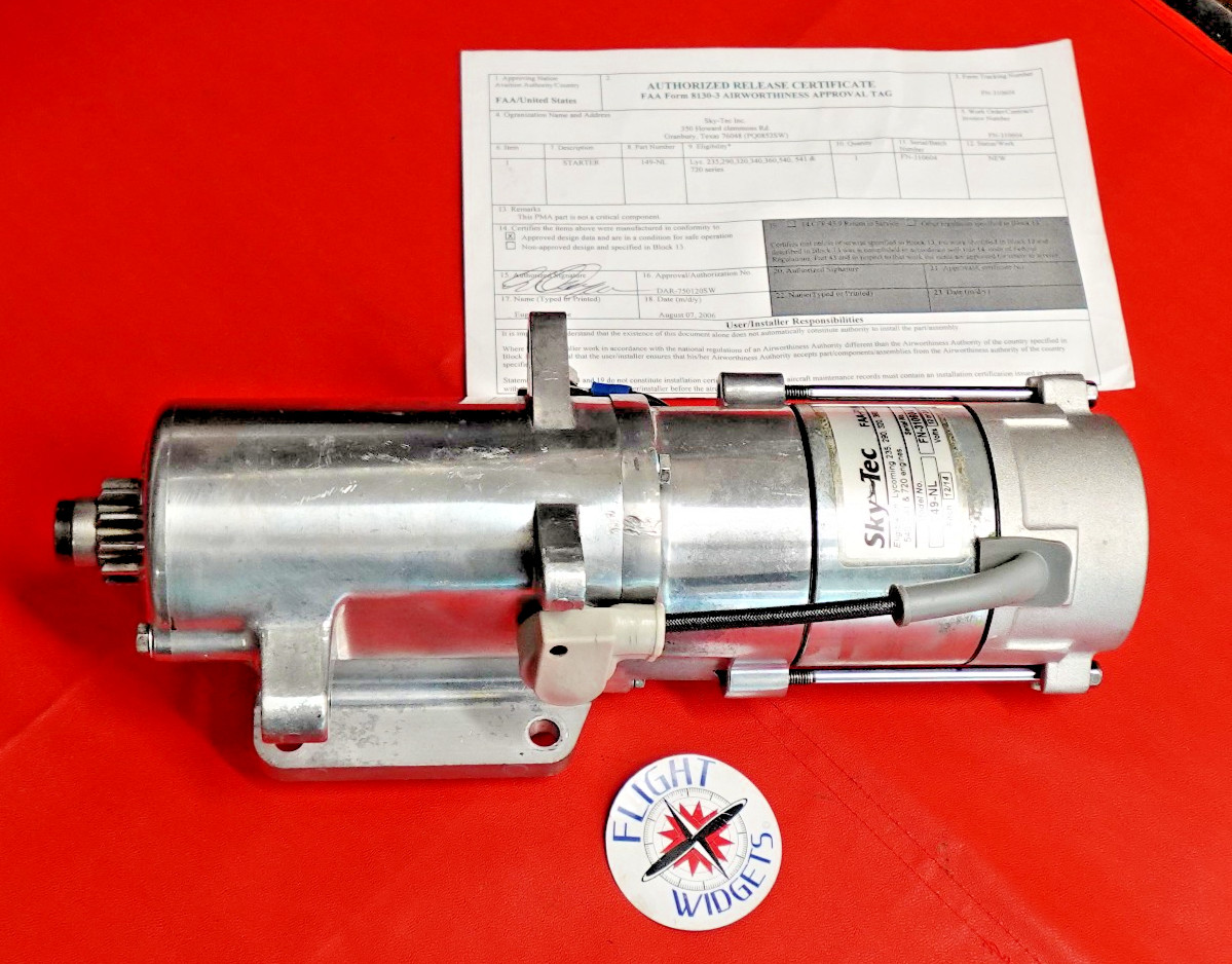 Sky-Tec 149NL 12/24V Lycoming Starter with 8130 Sky-Tec 149NL 12/24V Lycoming Starter with 8130