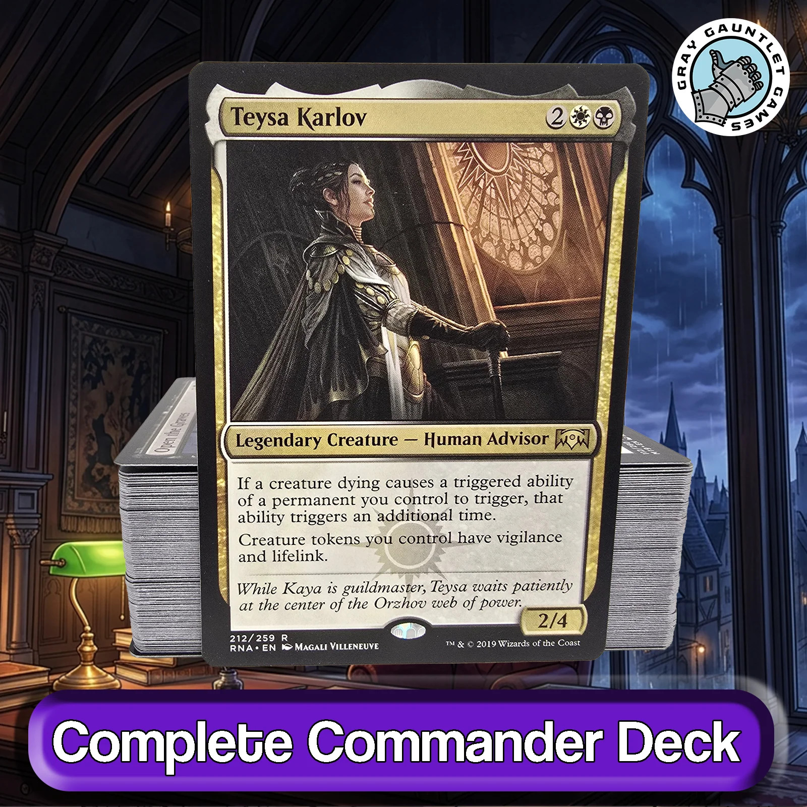 Teysa Karlov COMMANDER DECK Aristocrats Tokens Reanimator Orzhov MTG Custom EDH