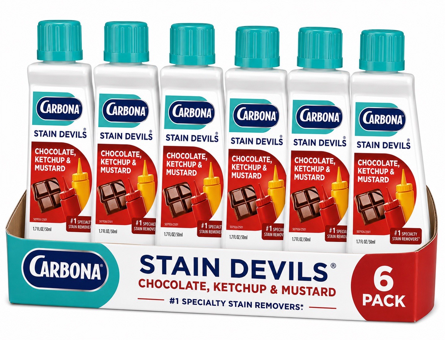 (Pack of 6) Carbona Stain Devils Stain Remover for Chocolate, Ketchup & Mustard