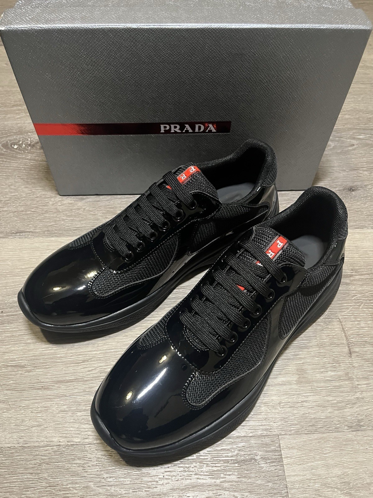 PRADA American Cups Black size 45 Eur with box 