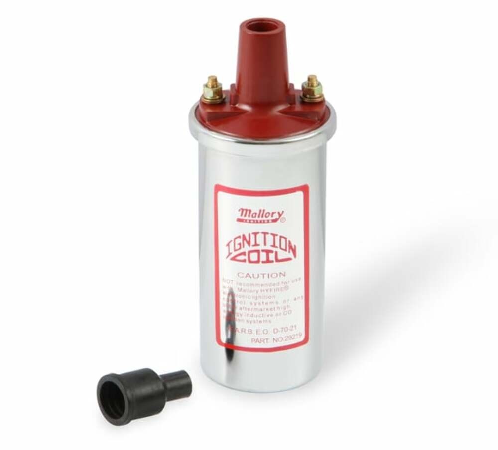Mallory 29219 Street Performance Ignition Coil Chrome Coil 12 Volt Mallory 29219 Street Performance Ignition Coil Chrome Coil 12 Volt