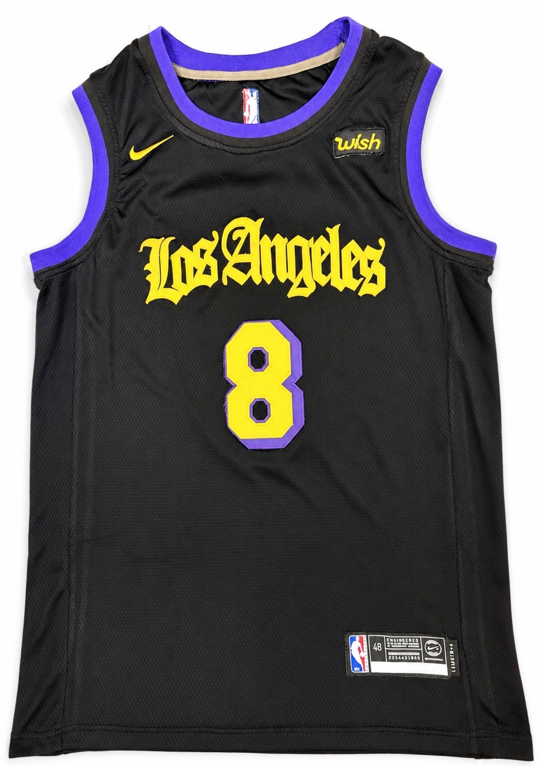 Nike Kobe Bryant 8 Lakers Black Mamba City Edition Jersey Mens Size 48 Large