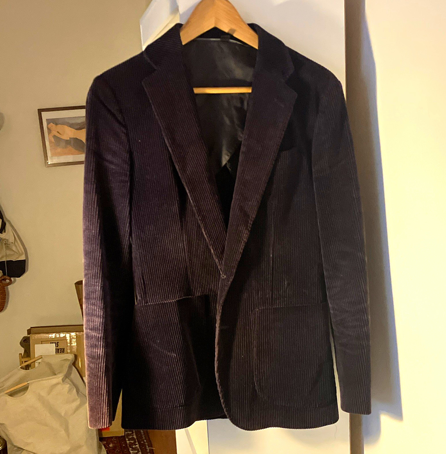 J.CREW Ludlow Men’s Purple Cotton Corduroy Slim Fit Blazer Sport Coat 34 J.CREW Ludlow Men’s Purple Cotton Corduroy Slim Fit Blazer Sport Coat 34