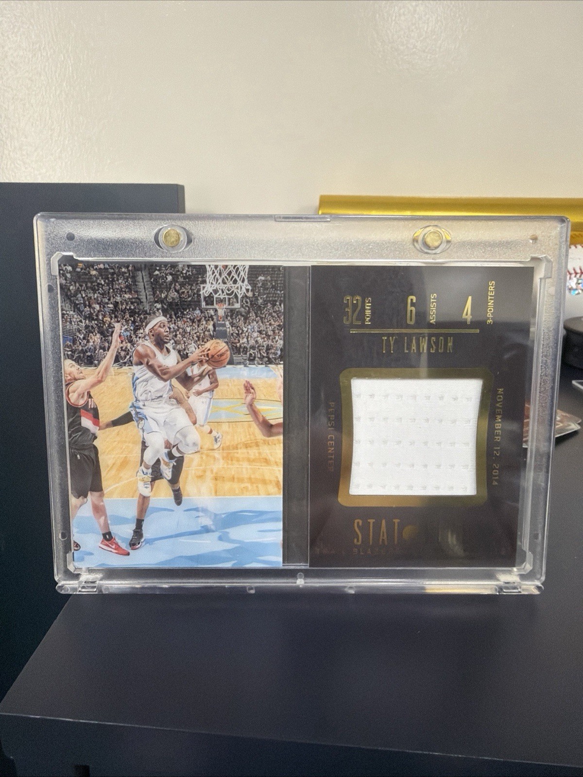 Panini Preferred Stat Line Specific Game Memorabilia Booklet /99 Ty Lawson #17