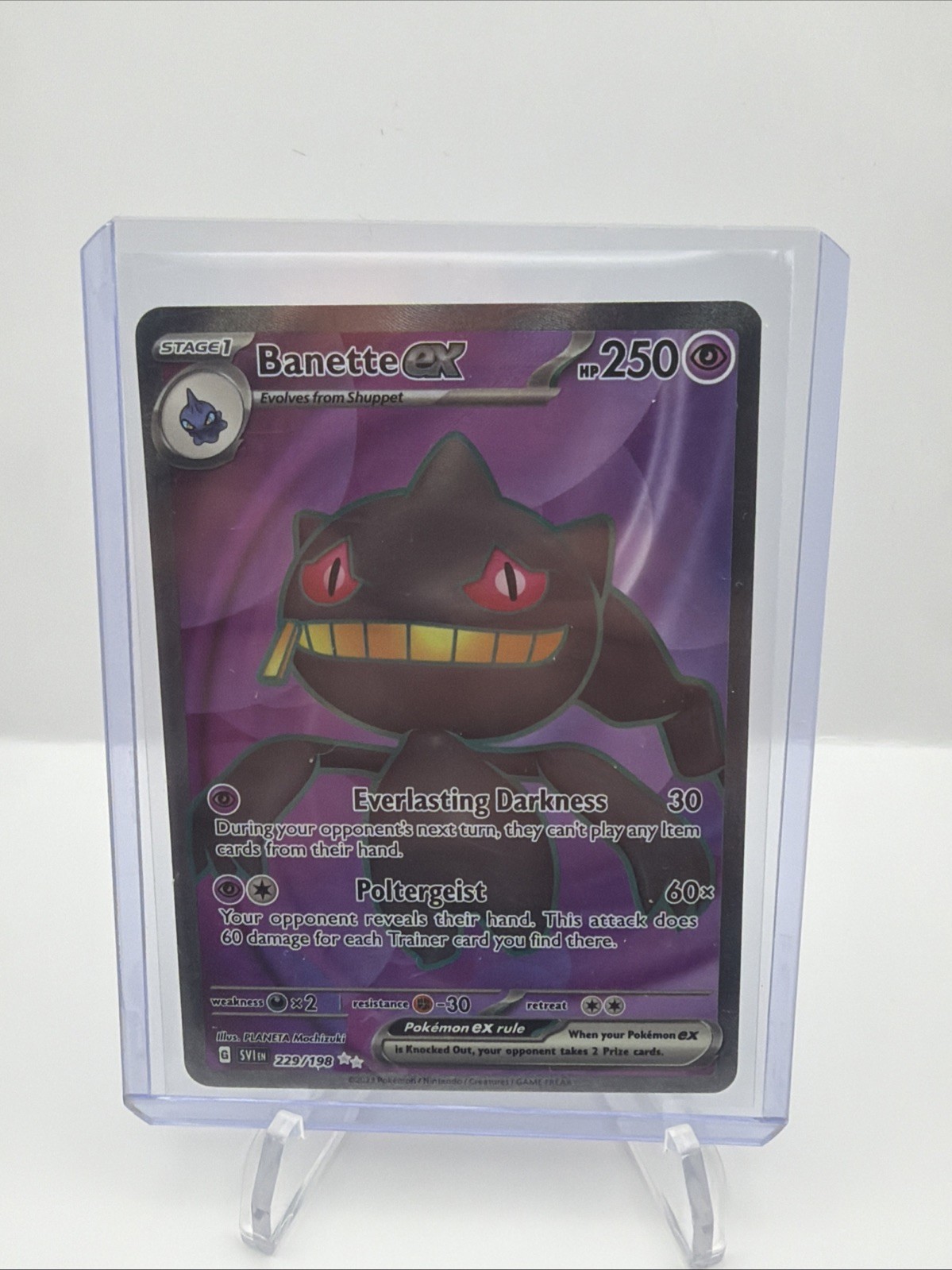 Pokémon TCG Banette EX 229/198 SV Base Set Ultra Rare Holo Full Art