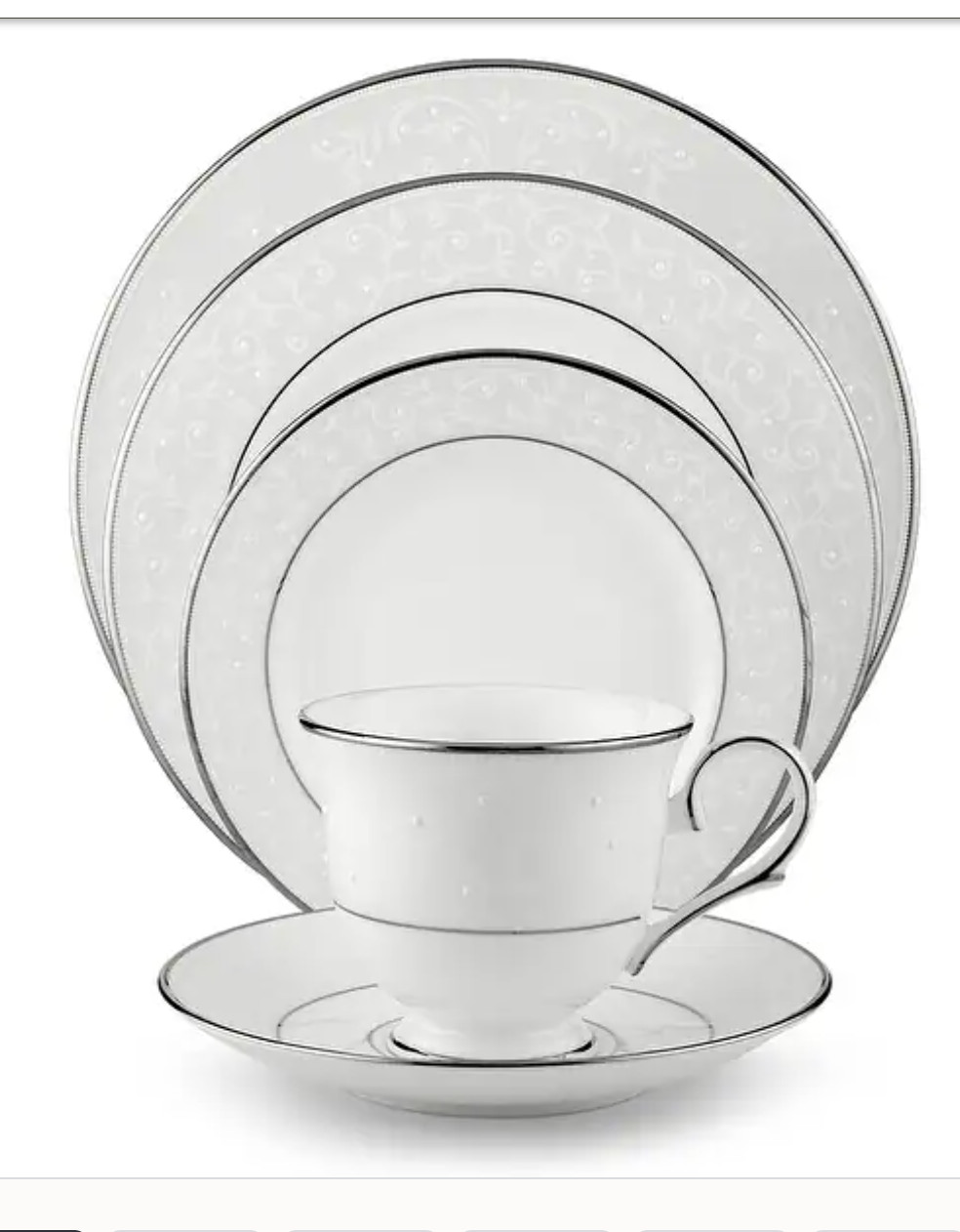 Lenox - Opal Innocence - Place Setting(s). 5 Piece. Never Used. Lenox - Opal Innocence - Place Setting(s). 5 Piece. Never Used.