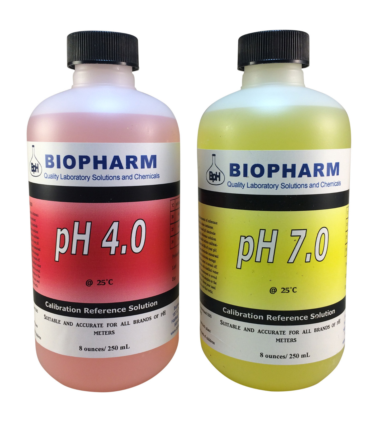 Biopharm Buffer Calibration Test 2-pack 8 oz (250 mL) pH 4.0 & pH 7.0