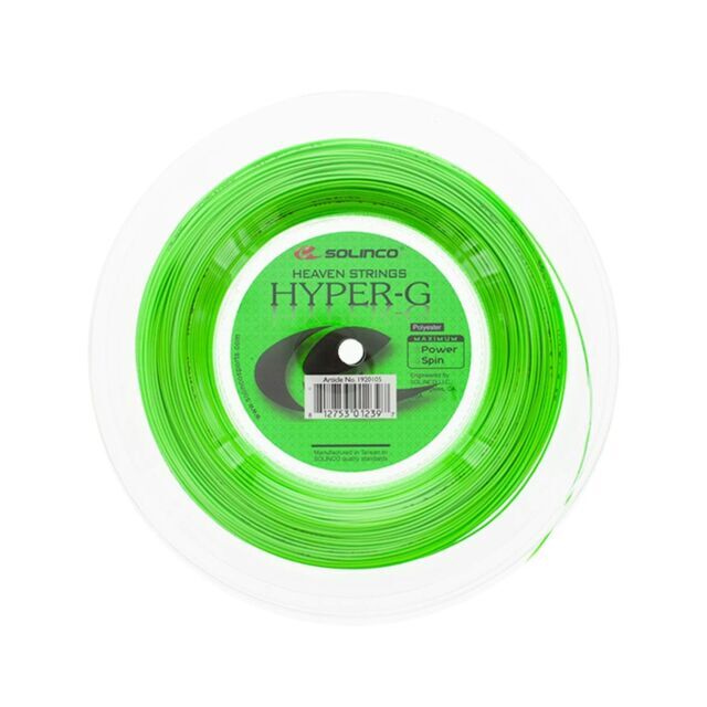 Solinco HYPER-G 16L 1.25mm (green) 656ft 200m Tennis String Reel