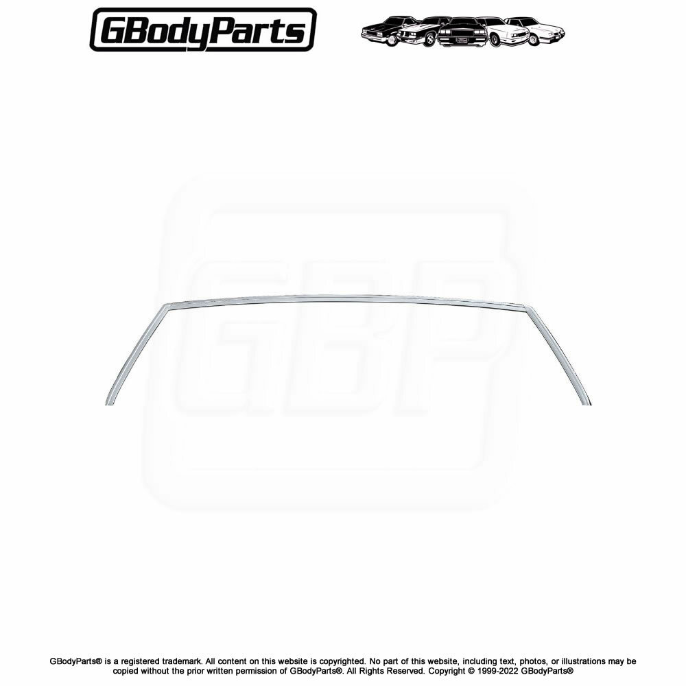 78-88 G-Body Rear Window Glass Reveal Trim Molding 78-88 G-Body Rear Window Glass Reveal Trim Molding