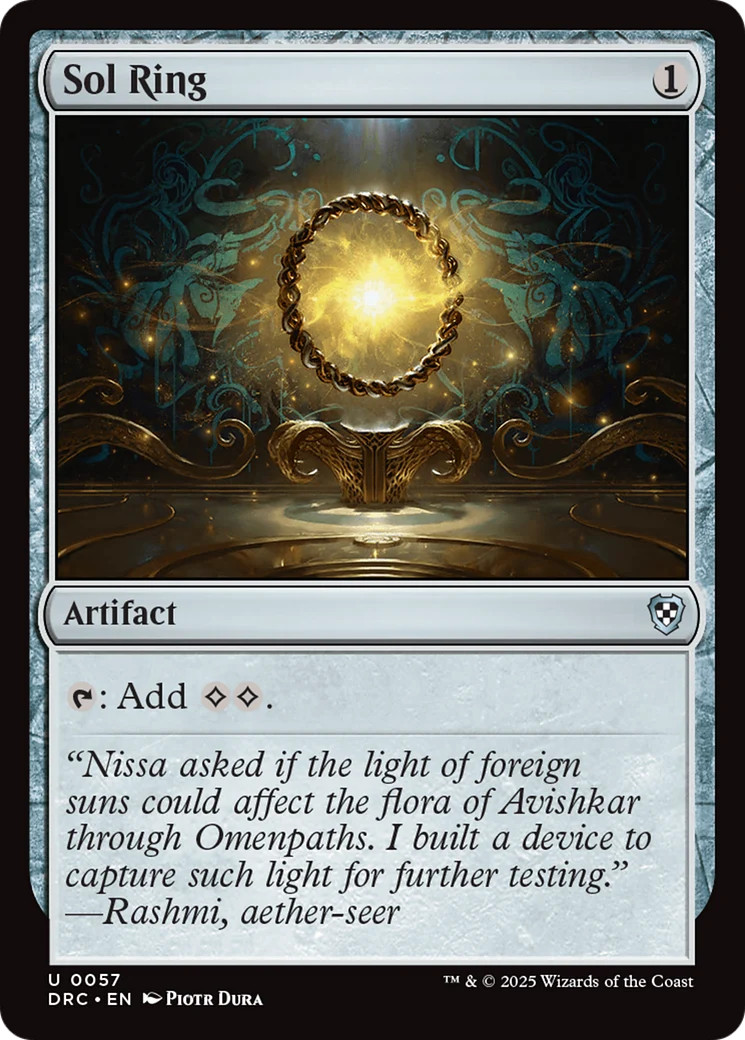 MTG Sol Ring (0057) [Aetherdrift Commander] Near Mint Magic