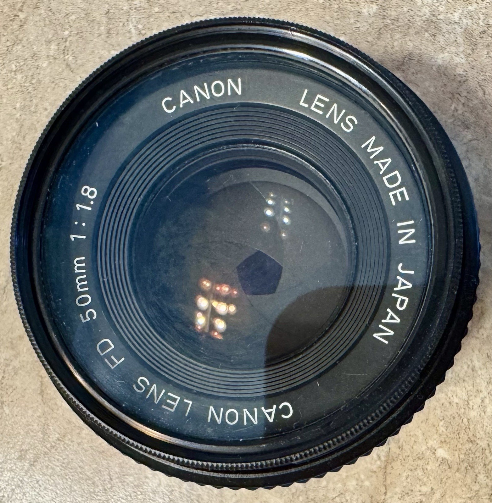 Canon New FD nFD 50mm f/1.8 Prime Lens Japan Vintage Manual Focus + Caps