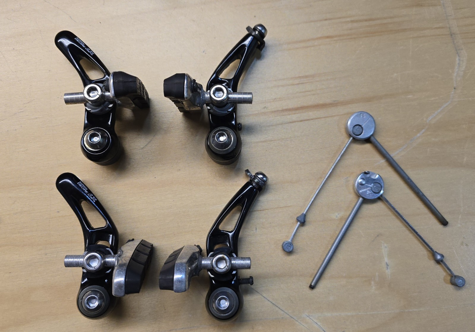 Vintage 1994 Shimano Deore LX Cantilever Brake Set BR-M565,LOW Mileage, PRISTINE