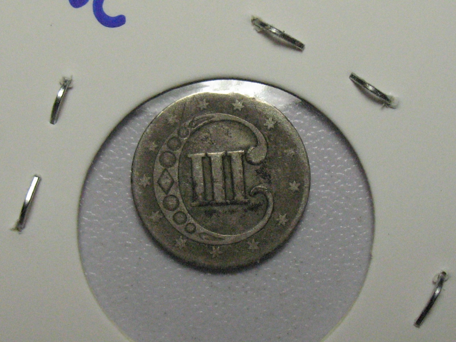 90% SILVER 1852 THREE CENT PIECE RARE OLD DATE U.S. COLLECTIBLE COIN LOT 212a
