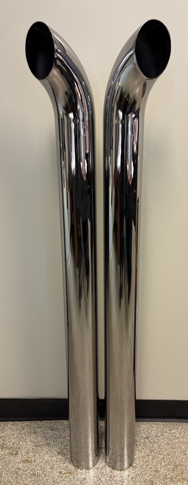 Chrome Stacks 4 Inch Curved Pipe 4