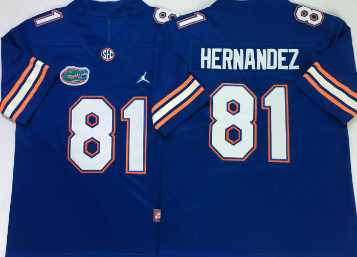 4 Colors Florida Gators Aaron Hernandez Jersey 81# All Stitched