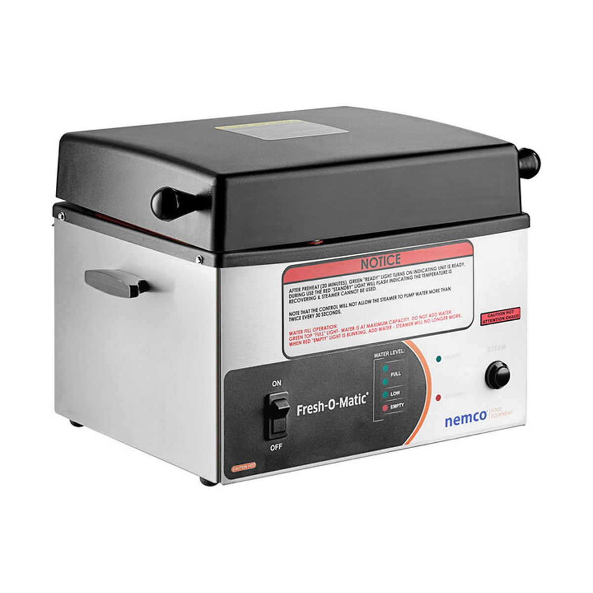 Nemco 6625B Fresh-O-Matic Countertop Steamer, Electric, Electronic Control Panel