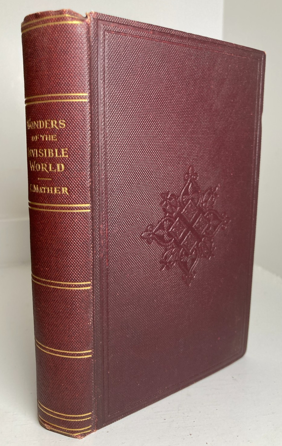 1862 MATHER Wonders Invisible World SALEM WITCH TRIALS Original Cloth 1st Thus