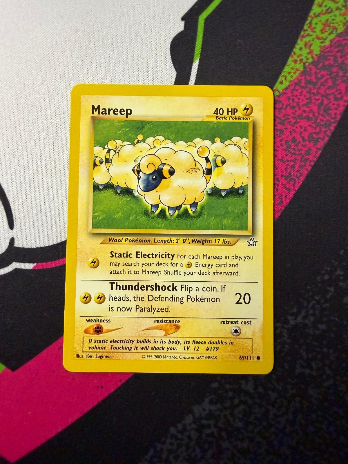 MAREEP 65/111 NEO GENESIS Unlimited Common Pokemon
