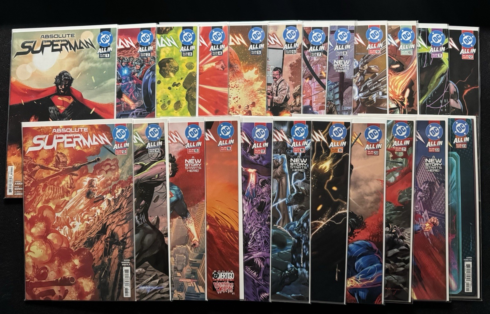 Absolute Superman 1-23 Complete Full Run ALL 1st Print Main Cover A Set NM